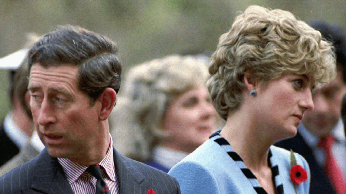 NOV92 FILE PHOTO - Princess Diana and Prince Charles look in different directions during a Korean War commemorative service in November 1992. Princess Diana, who was divorced from Charles in 1996, and her millionaire companion Dodi Al Fayed were killed early Sunday when their car crashed while reportedly being chased through Paris by photographers on motorcycles. FRANCE DIANA