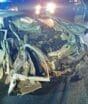 Mãe e bebê que estavam em carro com seis pessoas ficam gravemente feridos em acidente na BR-470 em SC