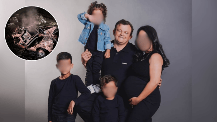 Pai e duas crianças estão entre os mortos em grave acidente seguido de incêndio na SC-305 em SC