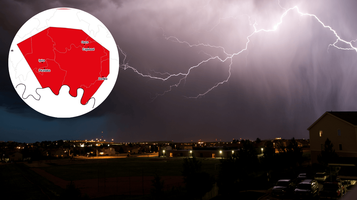 Chuva forte continua em Santa Catarina (Foto: Defesa Civil de SC, Reprodução; Banco de Imagens)