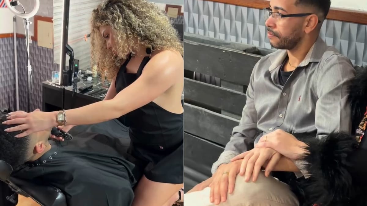 Barbearia nudista atende casal em Florianópolis e esposa dá gorjeta de R$ 500: “Mulher sábia edifica o lar”