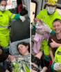 Atendimento de acidente termina com nascimento de bebê dentro de ambulância na BR-101 em SC