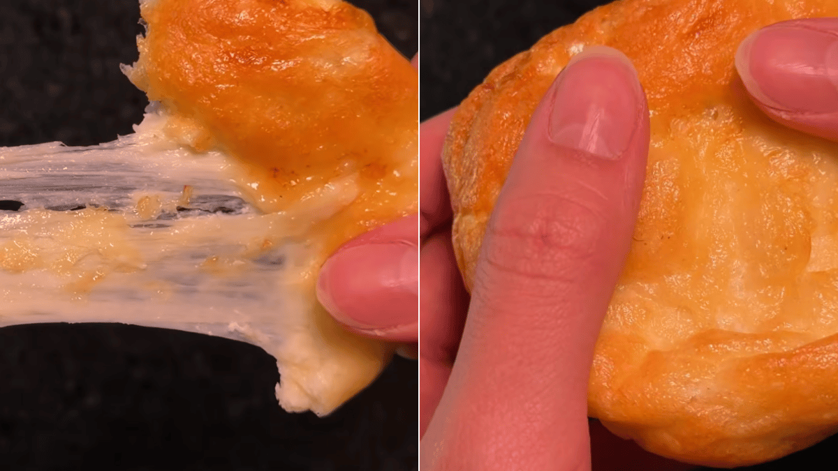 Bolinha de queijo proteica