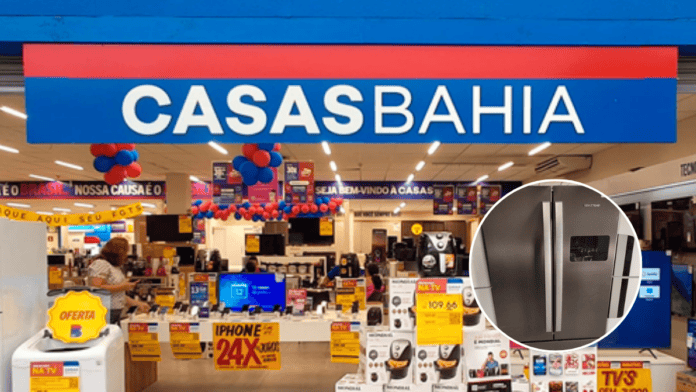 Leilão da Casas Bahia tem geladeira “gigante” de 3 portas por R$ 2 mil e item chama atenção de clientes em disputa