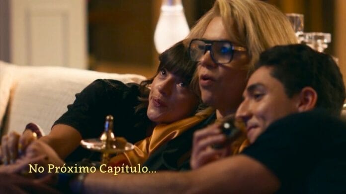 cena da novela das nove da TV Globo