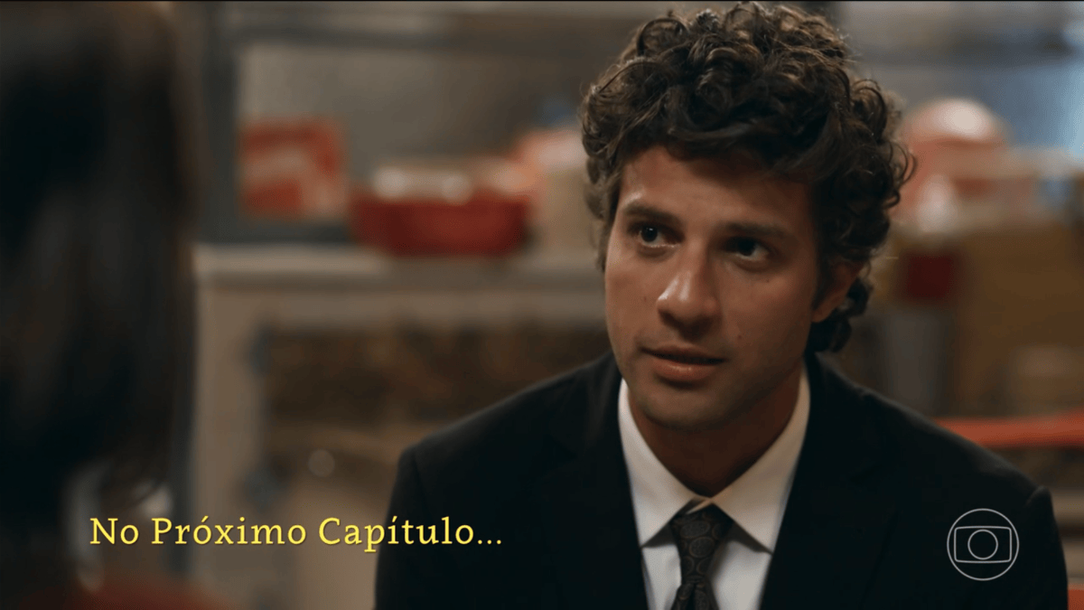 cena da novela das nove da TV Globo