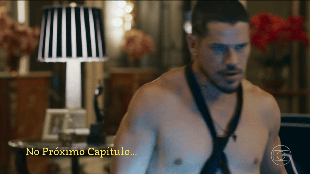 cena da novela das nove da tv globo