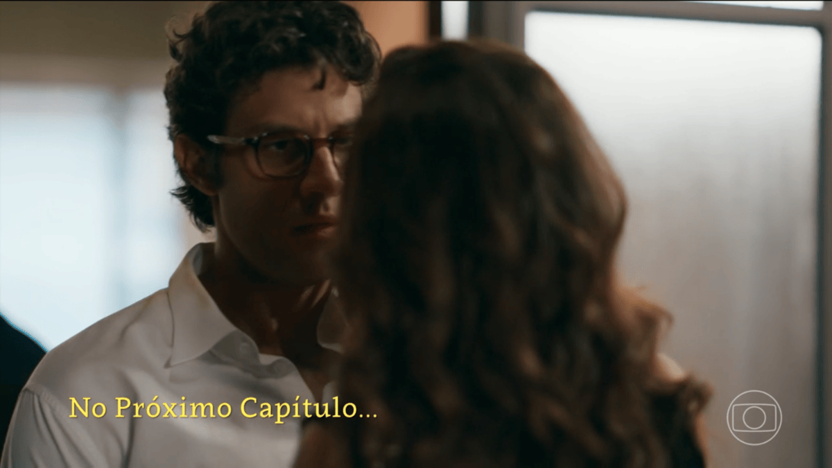 cena da novela das nove da tv globo