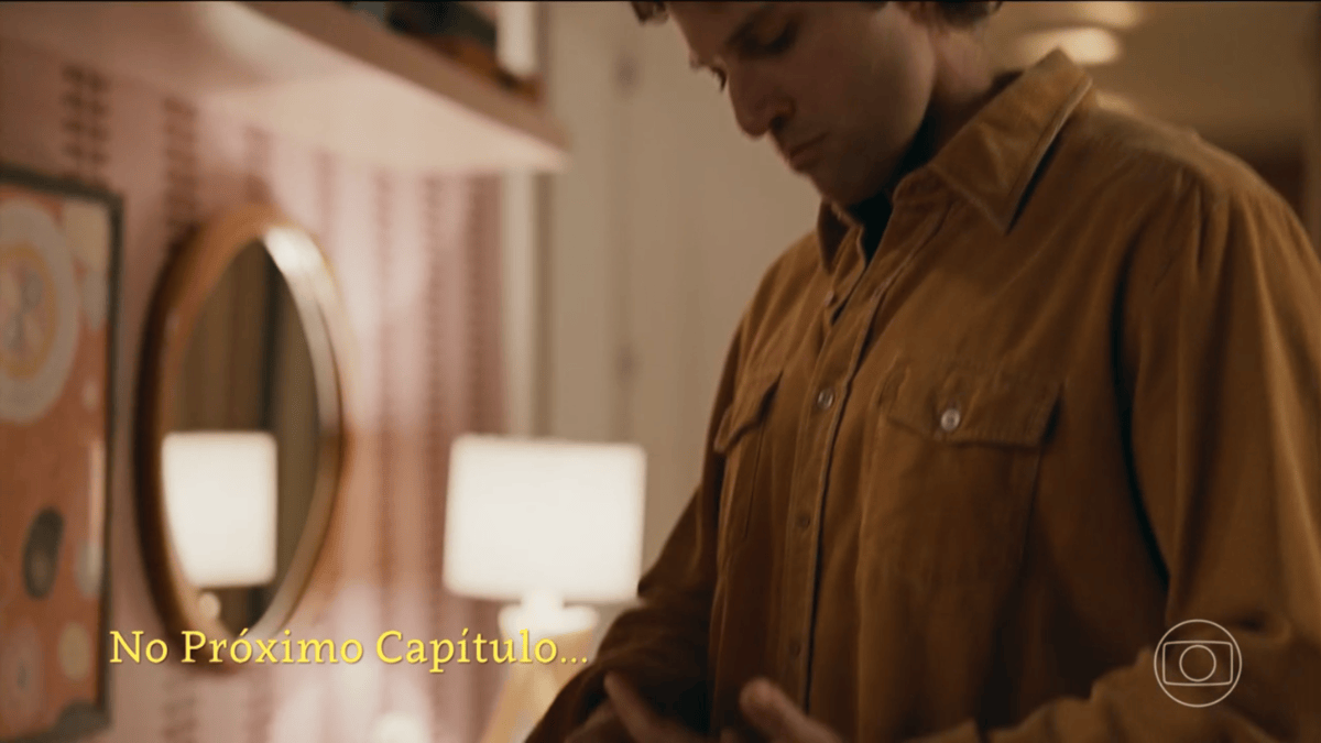 cena da novela das nove da TV Globo