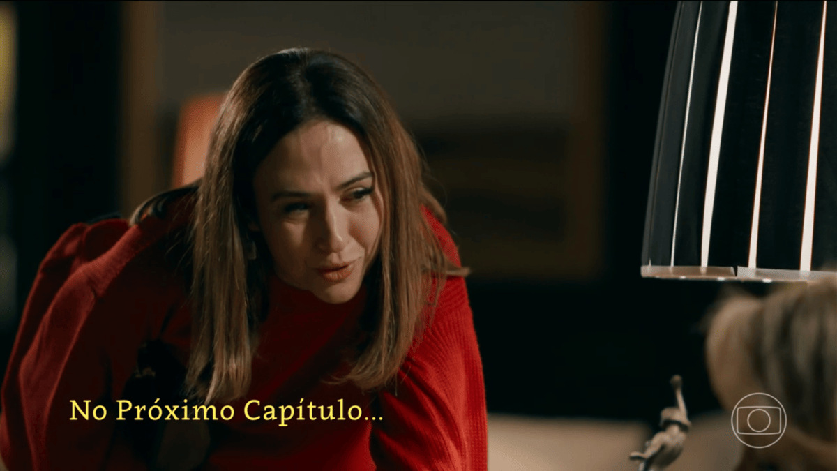 cena da novela das nove da TV Globo