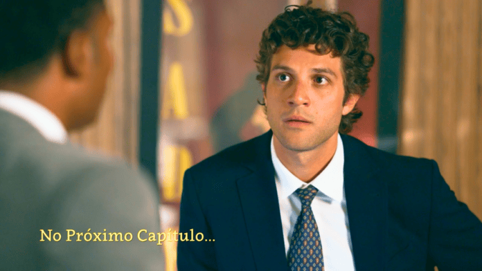 cena da novela das nove da TV Globo