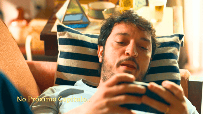 cena da novela das nove da TV Globo