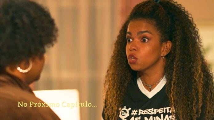 cena do capítulo da novela das nove da TV Globo