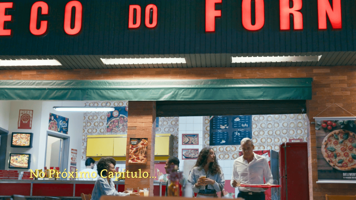 cena da novela das nove da TV Globo