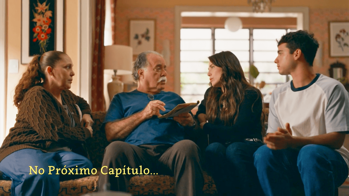 cena da novela das nove da TV Globo