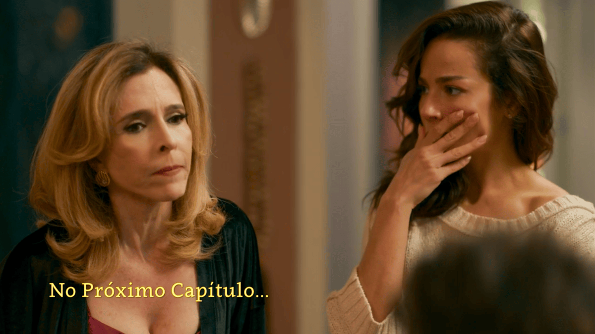 Deborah Evelyn e Nanda Marques em cena da novela das nove da TV Globo