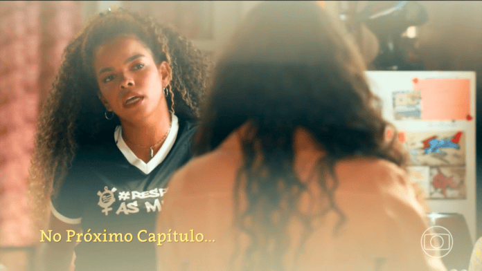 cena da novela das nove da TV Globo