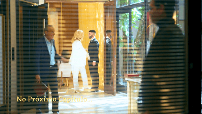cena do capítulo da novela das nove da tv globo