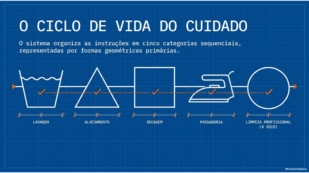 cico de vida do cuidado com as roupas