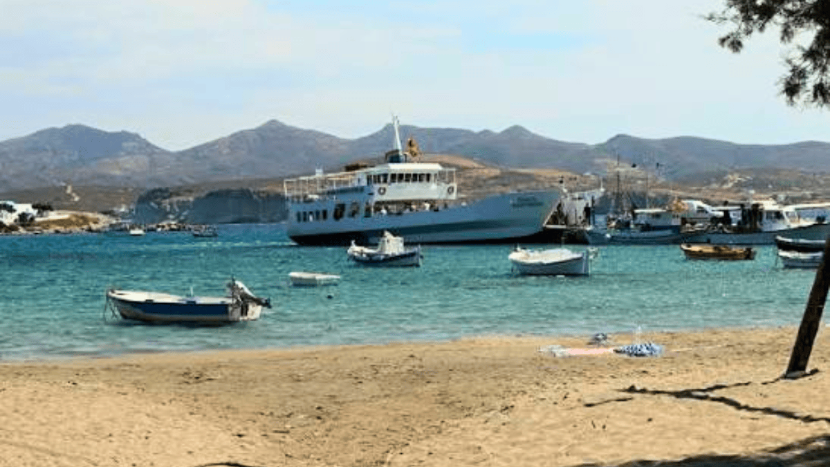 ilha de Kimolos, no Mar Egeu, grécia