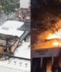 Defesa Civil proíbe entrada de pessoas em casa de festas após incêndio destruir estrutura em Joinville