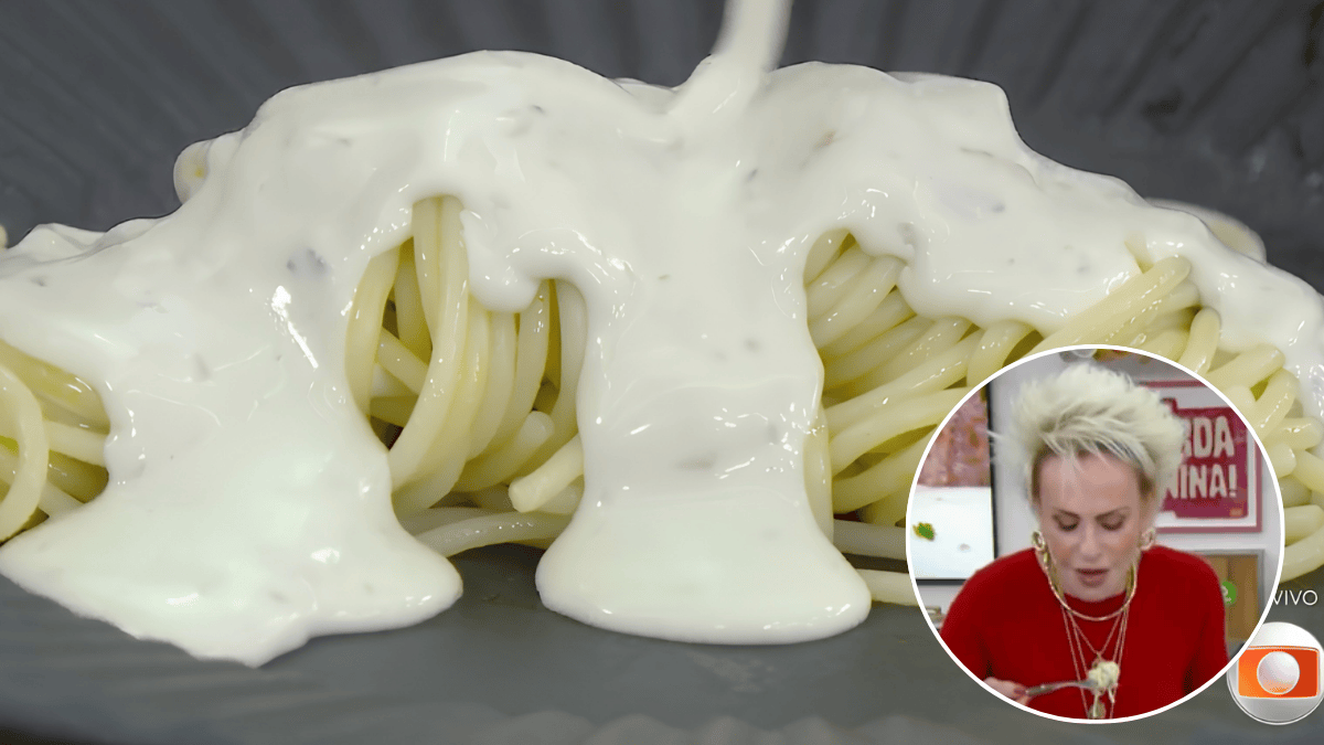 Molho de gorgonzola da Ana Maria Braga: creme de leite e queijo viram acompanhamento cremoso para carnes e massas