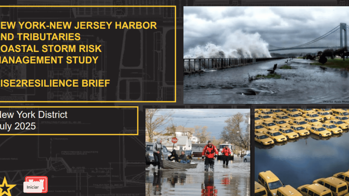 O estudo deixou de priorizar uma única megabarreira e passou a avaliar intervenções menores em diferentes pontos vulneráveis da região (Foto: Divulgação / USACE)