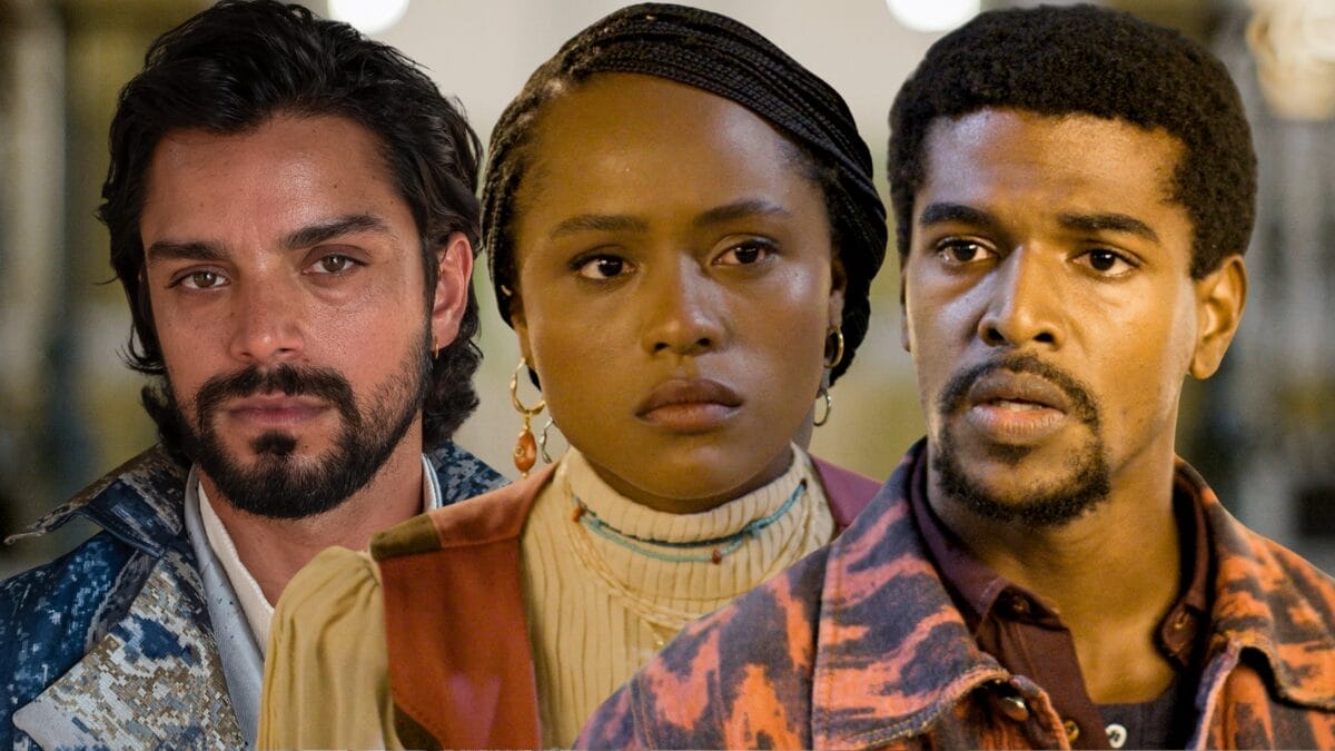 Omar (Rodrigo Simas), Alika (Duda Santos) e Tonho (Ronald Sotto) em A Nobreza do Amor