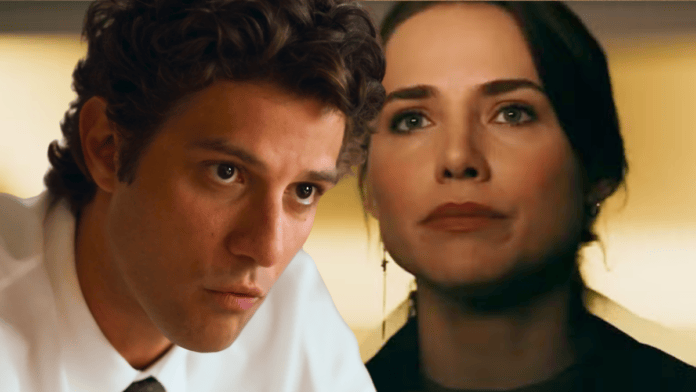 Pedro (Chay Suede) e Adriana (Leticia Colin) em cena de Quem Ama Cuida, novela das nove da TV Globo