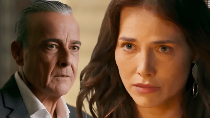 Ulisses (Alexandre Borges) e Adriana (Leticia Colin) em cena de Quem Ama Cuida, novela das nove da TV Globo