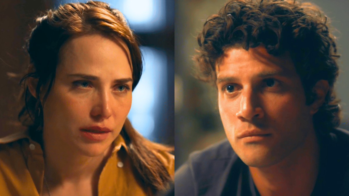 Adriana (Leticia Colin) e Pedro (Chay Suede) em cena de Quem Ama cuida novela das nove da TV Globo