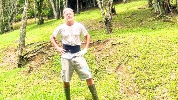 Horta orgânica cultivada pelo ator Marcello Novaes na Região Serrana do Rio