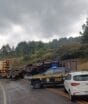 Tombamento de carreta bloqueia o trânsito de uma das principais rodovias da Serra de SC