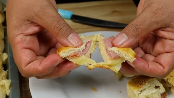 salgado já finalizado e pronto para comer