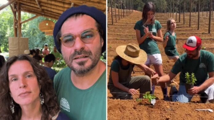 Antes da separação, Thiago Lacerda e Vanessa Lóes criaram fazenda de cultivo orgânico no interior do Rio de Janeiro