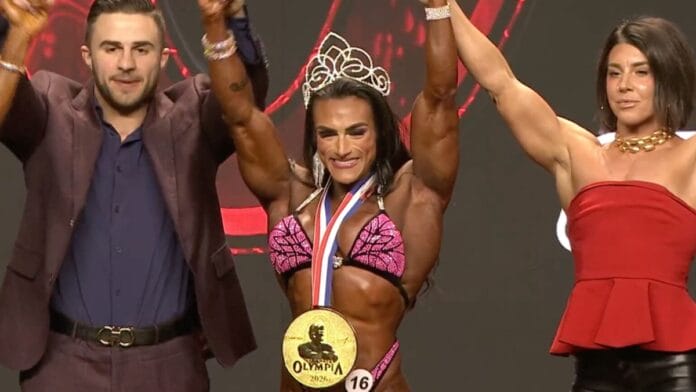 Brasileira é tricampeã do Women’s Physique no Mr. Olympia 2026