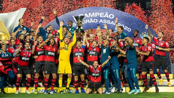 Flamengo levantou o título brasileiro de 2020 (Foto: Alexandre Vidal, Flamengo)