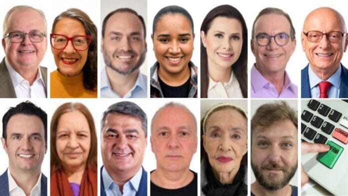Pesquisa Quaest mostra cenário disputado com empate triplo na liderança do Senado (Fotos: Divulgação)