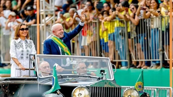 Desfile do 7 de Setembro teve 'soberania nacional' como um dos três temas abordados (Foto: Ricardo Stuckert,Divulgação)