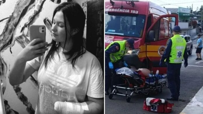 Jovem foi atacada por ex-namorado no local de trabalho (Foto: Arquivo Pessoal)