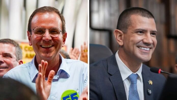 Eduardo Paes (PSD) e Douglas Ruas (PL) disputam o governo do Rio de Janeiro (Fotos: Facebook, Reprodução)