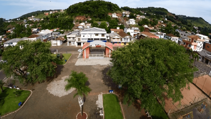 vista aérea da cidade de Erval Velho