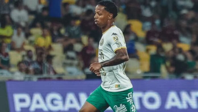 Ênio em jogo da Chapecoense, contra o Fluminense (Foto: Rafael Bressan, ACF)