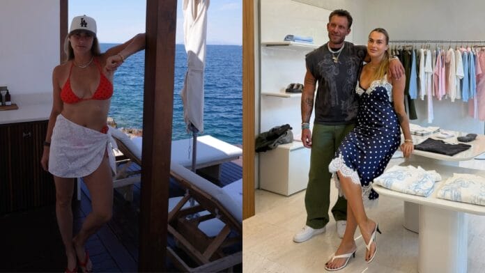 Aryna Sabalenka, de 28 anos, escolheu a Grécia para recarregar as energias (Foto: Redes sociais, Reprodução)