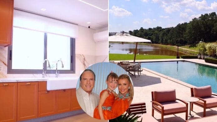 Fazenda de Roberto Justus tem 104 hectares, lago, campo de golpe, cinema e estrutura para hóspedes no interior de SP