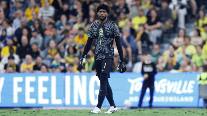 Hugo Souza foi o goleiro titular da Seleção Brasileira (Foto: Rafael Ribeiro, CBF)