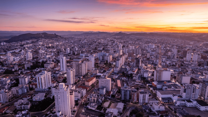vista aérea da cidade de Lages