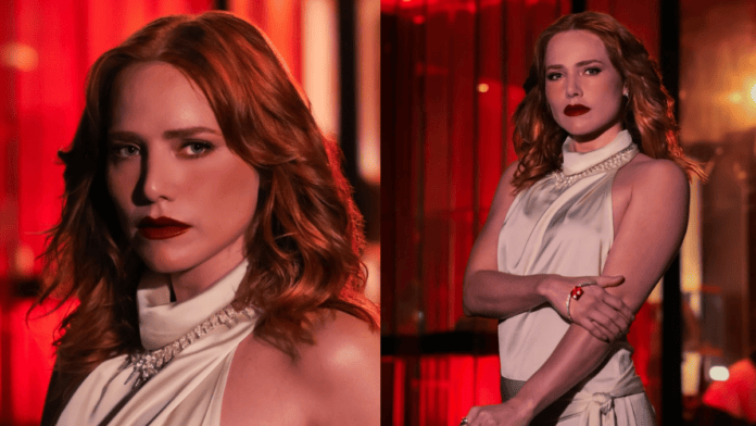 Letícia Colin mostra novo visual de Adriana para entrada triunfal em Quem Ama Cuida