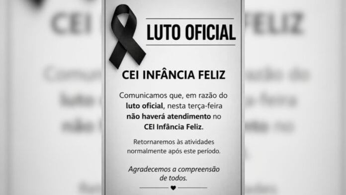 Pai vai buscar filho em creche de SC e encontra o bebê morto