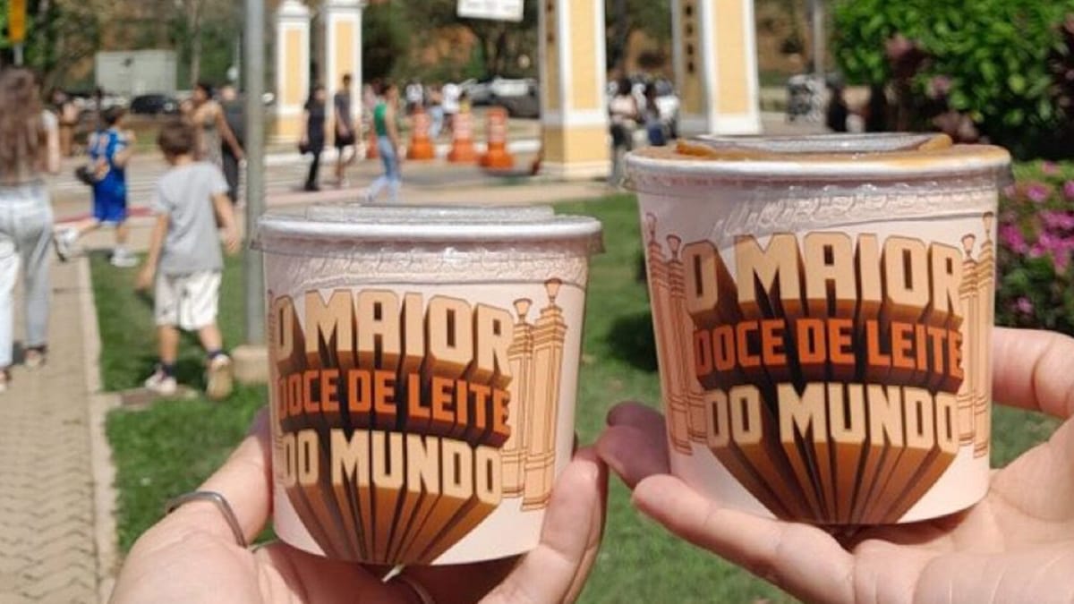 UFV transforma 7.500 litros de leite em cerca de 3 toneladas de doce de leite durante as comemorações do centenário (Reprodução: X)
